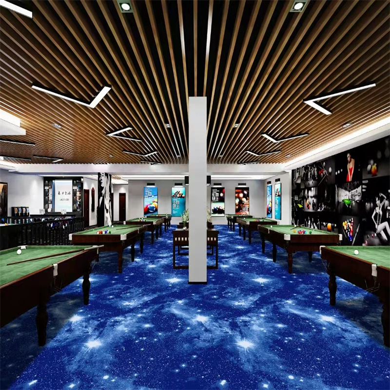 台球厅台球室地毯俱乐部专用印花大面积整铺满铺毯定整卷家用全铺