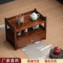 黑胡桃木桌面多宝阁茶杯架子茶具收纳架展示架小型茶架玩具置物架