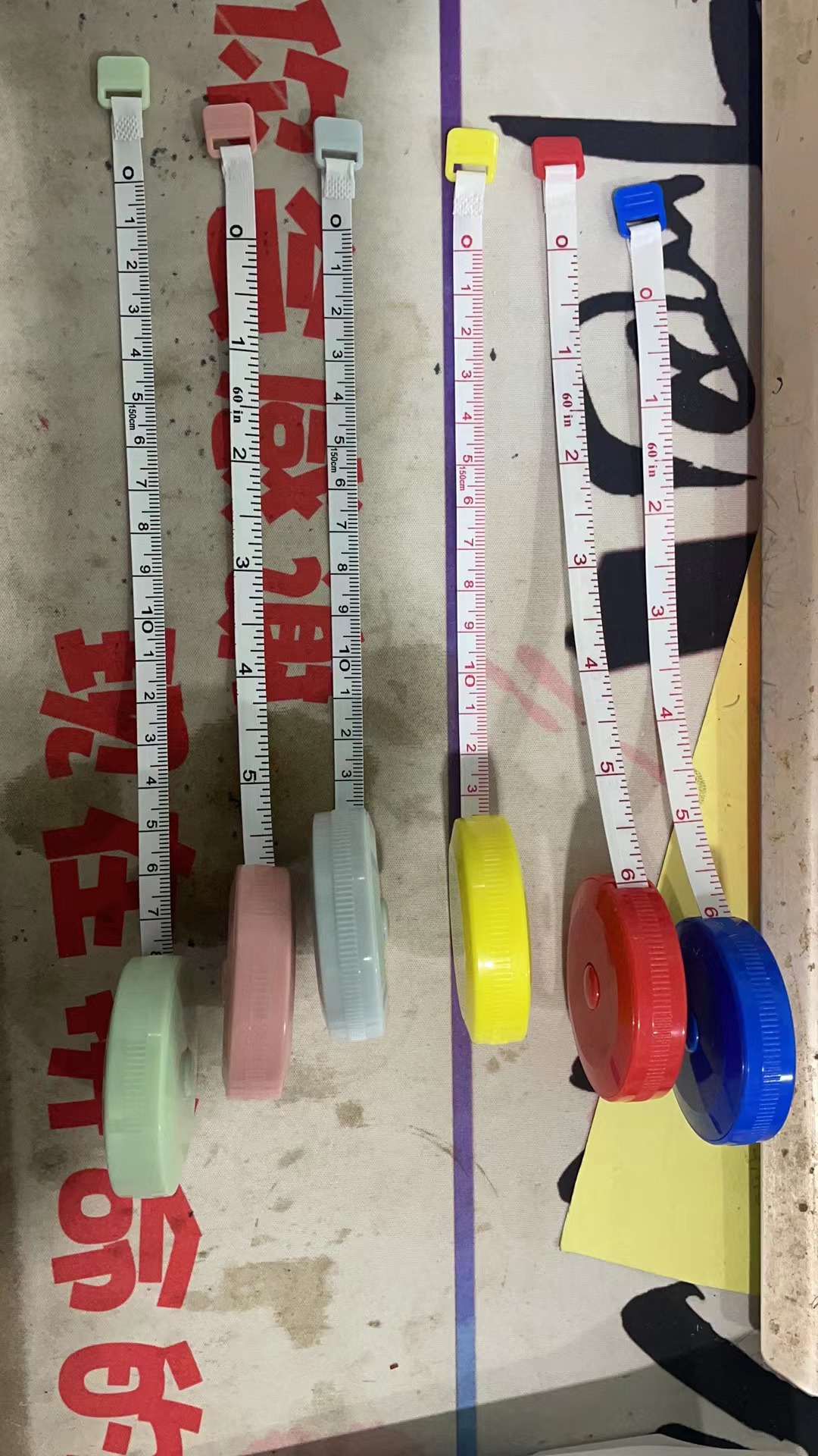 5米卷尺 自动伸缩型卷尺量衣迷你皮尺软尺三围尺工厂_金华市家居日