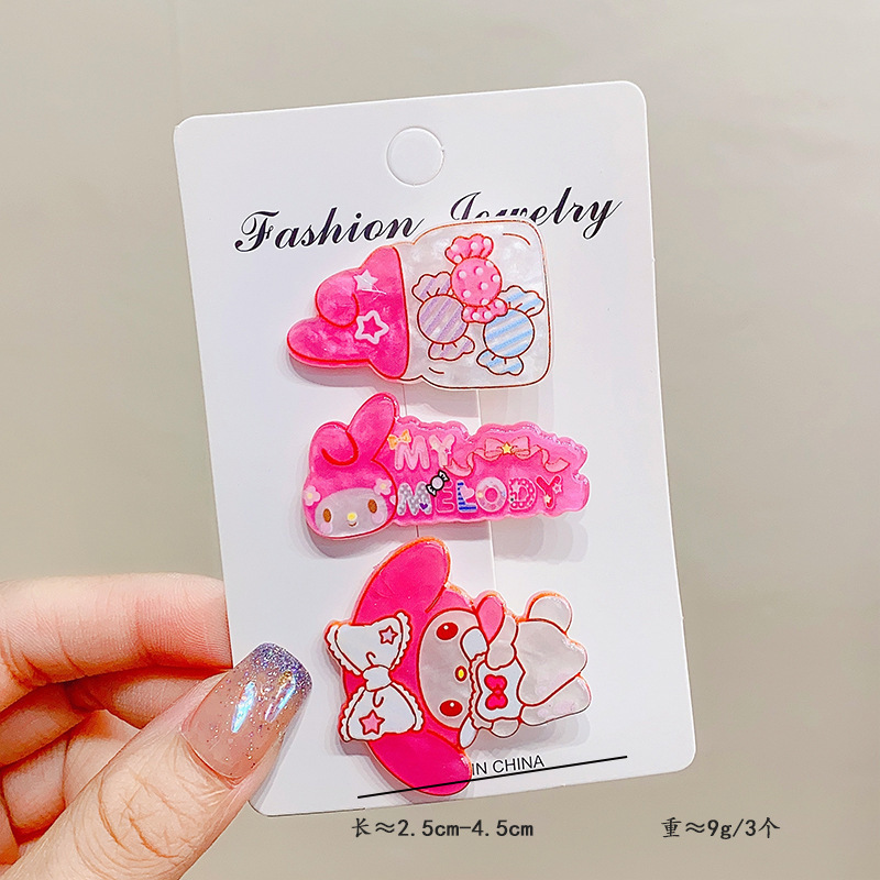 Cute Cartoon Barrettes Ins Style Side Clip Hair Accessories Sweet Girly Side Bang Hairpin Children Duckbill Clip