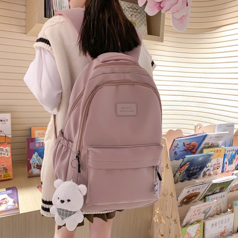 Partysu Schoolbag Women's Japanese Junior High School Student High School Backpack Women's Large Capacity Fashion Travel Laptop Bag Backpack