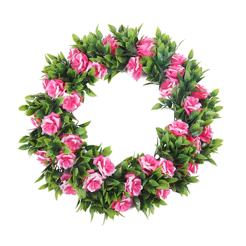 新款现货 花环草环田园美式挂件 装饰品厂家批发跨境大号仿真花环