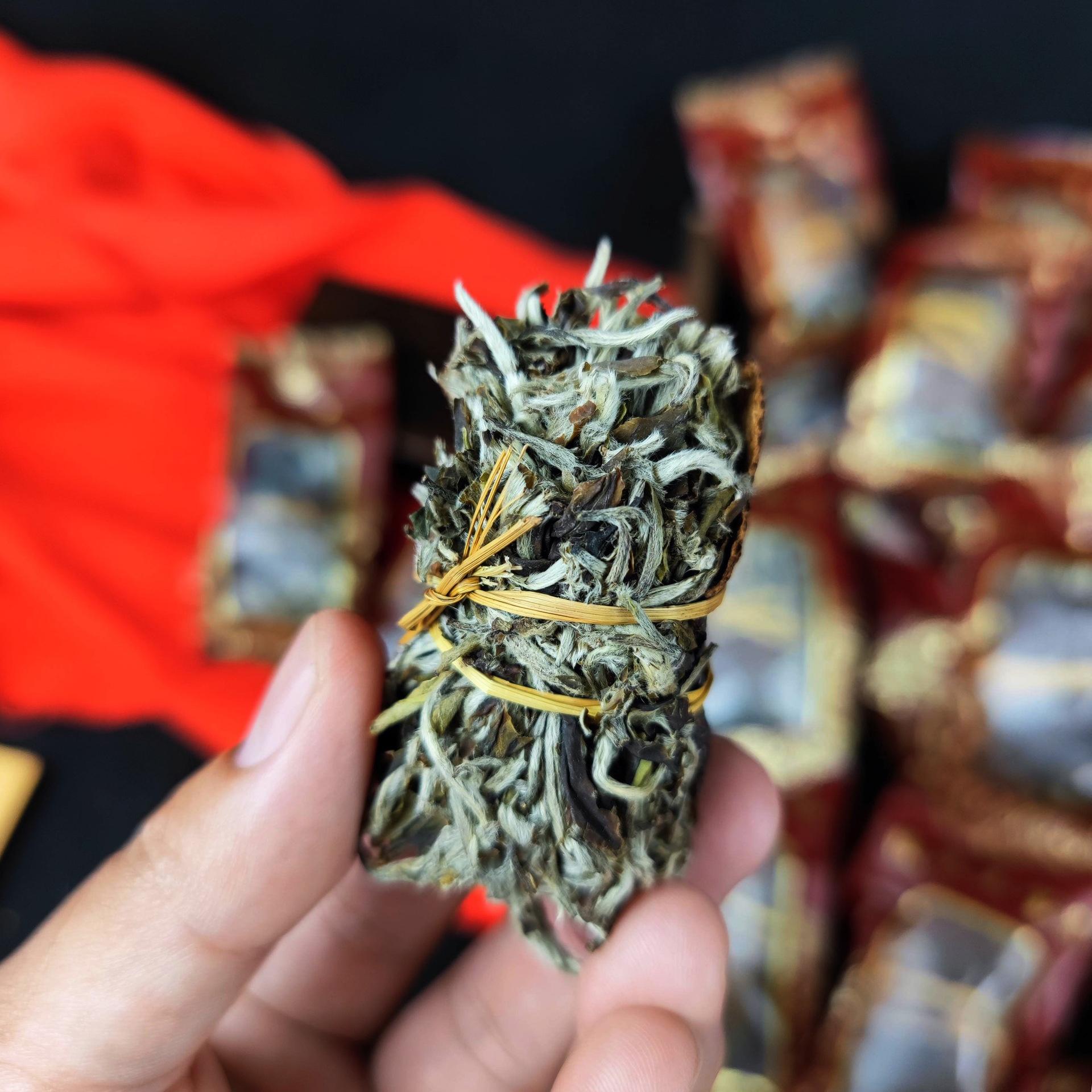 三宝茶新会陈皮福鼎白茶礼盒 批发广东特产三宝茶三宝扎