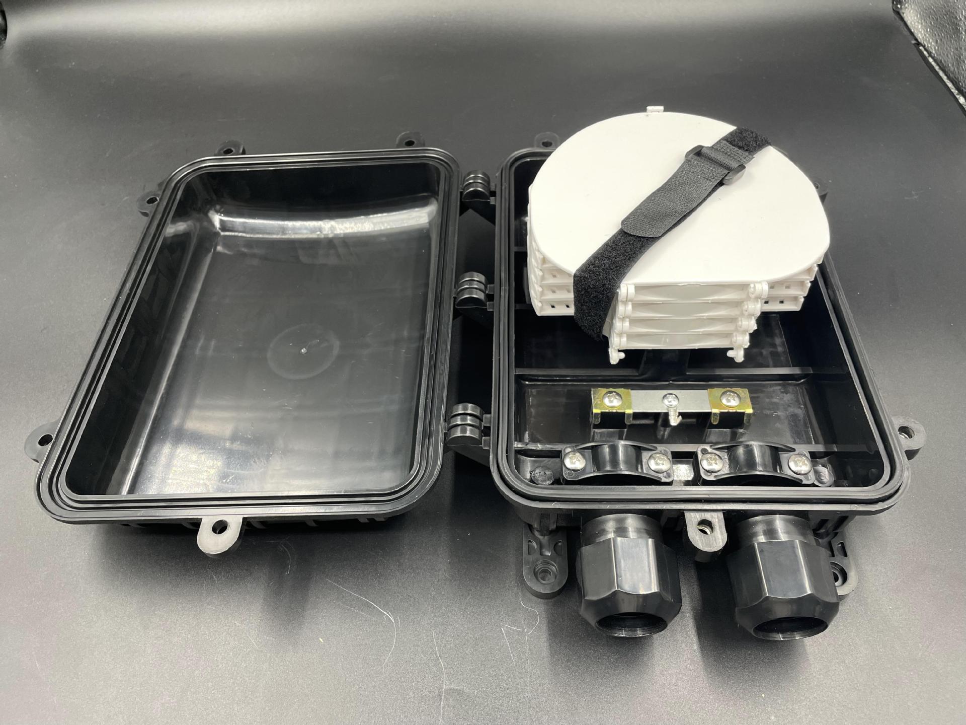 1进1出12芯-96芯卧式光缆接头盒壁挂安装光缆接续盒光纤接头包