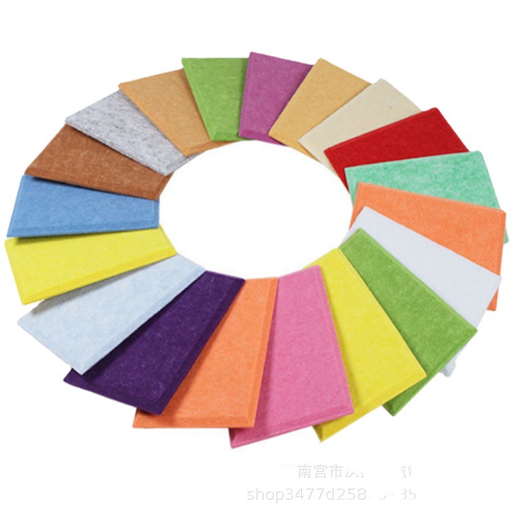 Factory Wholesale Polyester Fiber Felt Acoustic Panel Kindergarten Wall Stickers Exhibition Board Sound Insulation Noise Reduction Decoration Felt Board