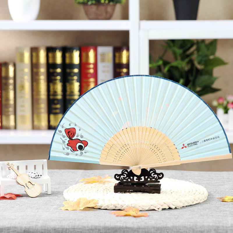 安吉厂家生产女扇折扇丝绸扇子竹扇折叠扇礼品扇来图定制-阿里巴巴