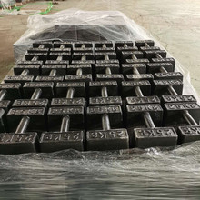 生铁材质二十公斤配重砝码锁形M1等级电梯法码块河北铸造砝码厂家