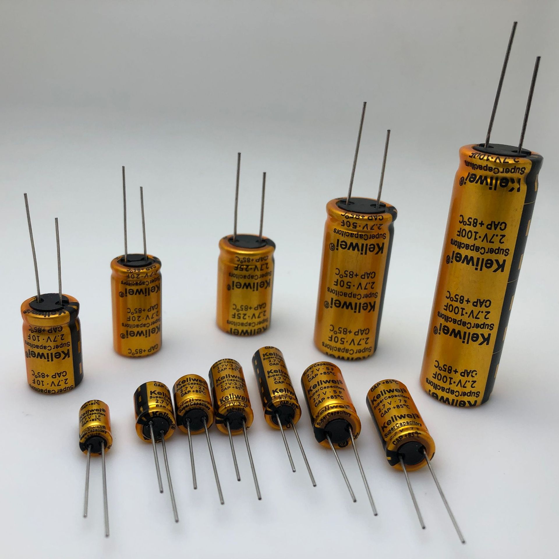 法拉电容2.7v/伏 1f 2f 3.3f 10/20/30/50f行车记录仪 无人机