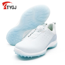 TTYGJ新款高尔夫球鞋女士固定防滑底运动鞋 超纤皮革鞋面球鞋