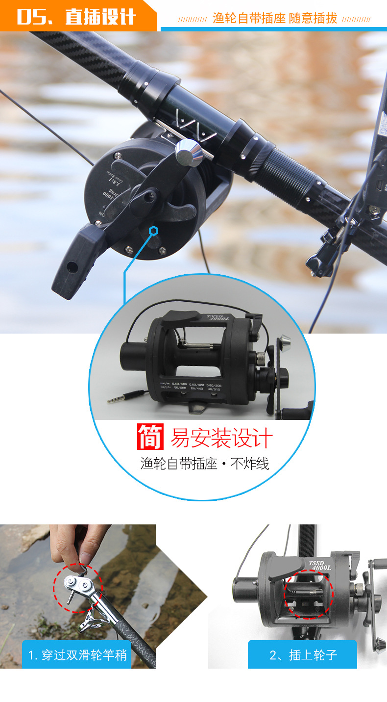 可视探鱼器 可视锚鱼摄像头 可视锚鱼竿 全套 水下镜头 5寸高清
