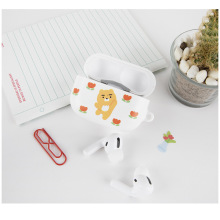 韩国kakao卡通ryan熊适用于苹果12pro无线蓝牙耳机保护套收纳盒