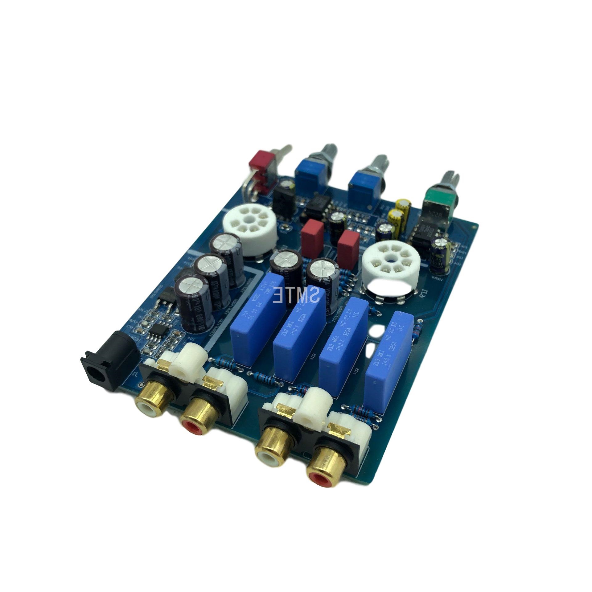 hifi音响功放前置放大 发烧级6j1电子管胆机前级板hifi甲类音调板