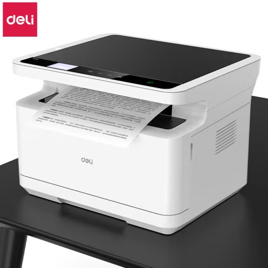 得力全国产化dp25n黑白激光打印机速打办公文件资料多软件兼容