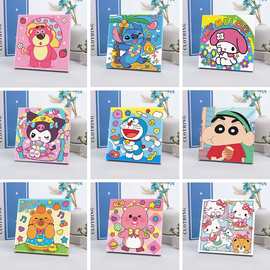 DIY钻石画儿童卡通小尺寸6到12岁女孩安全手工玩具卧室书房装饰品