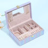 Jewelry box household European style princess Portable multi-function Ear Studs Earrings Necklace Jewelry Storage box
