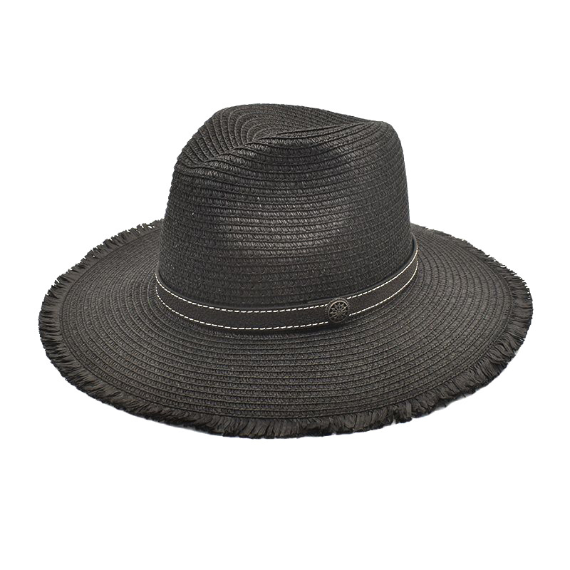 Women's Japanese and Korean Students Straw Sun Hat Amazon Men's Summer Outdoor Sun-Proof Straw Hat All-Matching Sun Hat Wholesale Tide