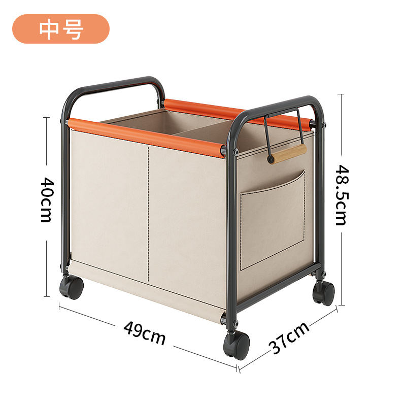 Trolley Rack Toy Sundries Storage Basket Storage Rack Living Room Large Capacity Multifunctional Movable Luggage Trolley