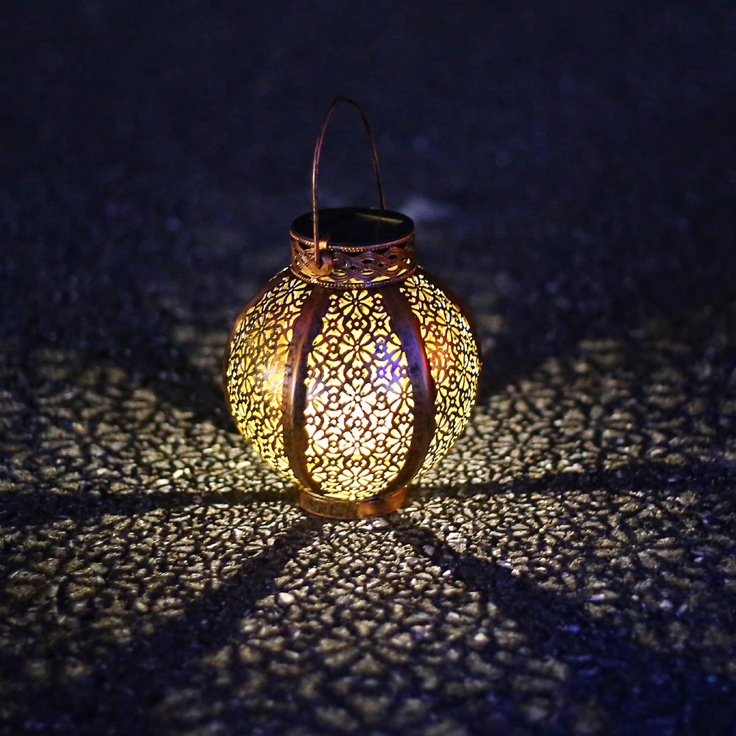 电商太阳能光影小夜灯家用庭院花园装饰户外阳台布置led景观挂灯