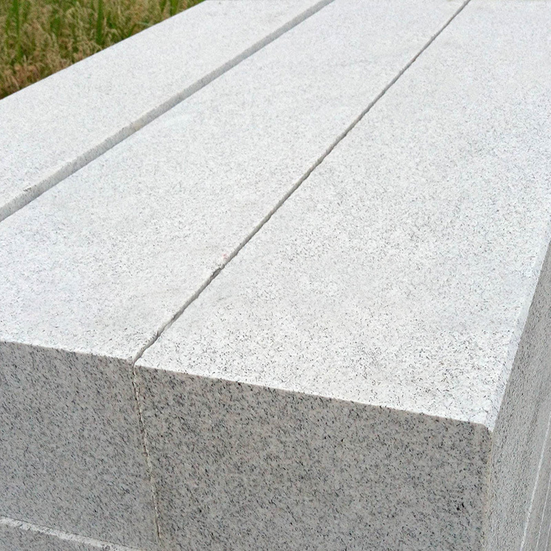 石料批发芝麻白路沿石 花岗岩白麻路边石路侧石道路工程用路缘石