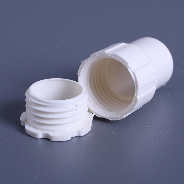 源头工厂pvc杯梳锁母16 20 25 32电线管电工杯梳塑料接头线盒配件