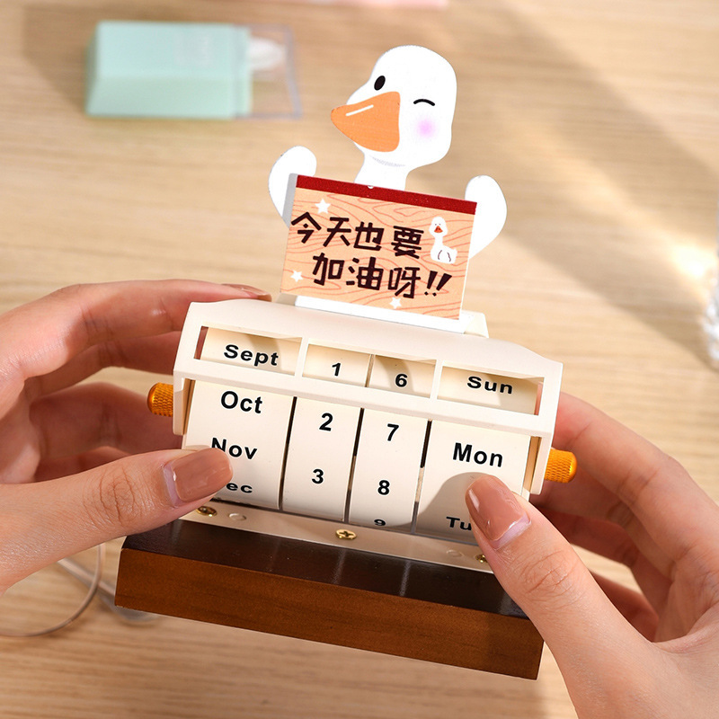 runner perpetual calendar desktop decoration countdown reminder board 2023 calendar mini rotating desk calendar 2024 perpetual calendar