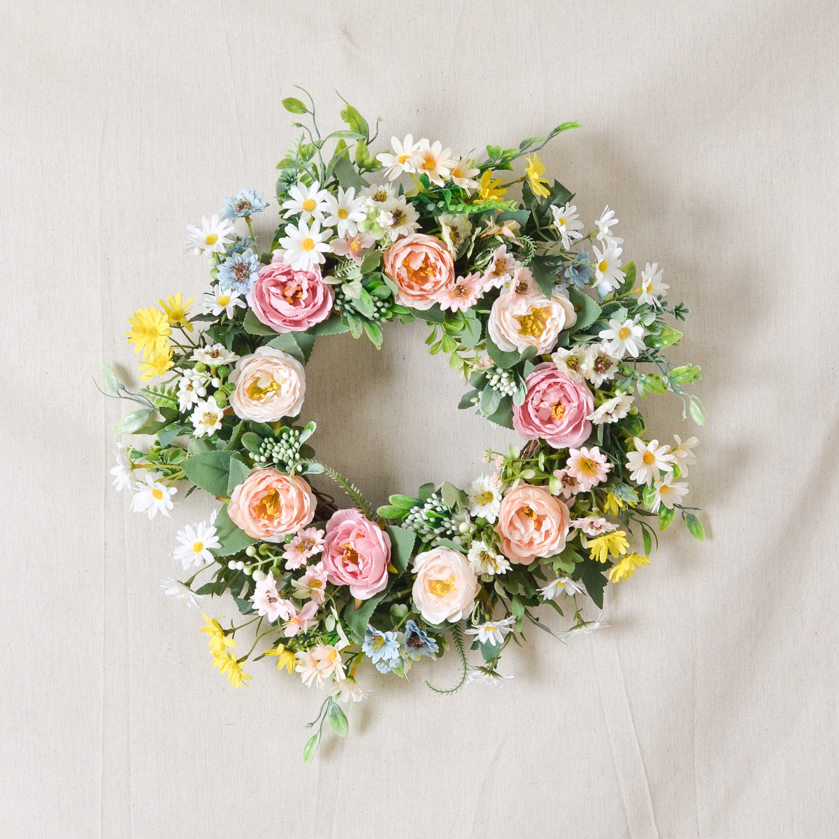 满天星仿真花环婚庆现场生日派对装饰摄影道具小酒馆艺术悬挂饰品