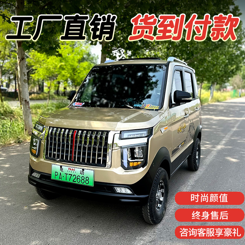 双排三轮电动车出行电动代步汽车新能源女士挡风迷你买菜轿车新款