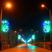 LED花灯 LED圣诞树 路灯杆造型灯 LED景观灯星星灯厂家制作