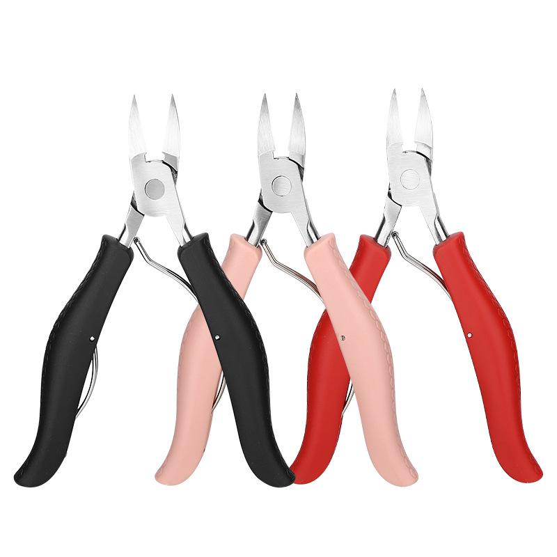 Stainless Steel Bent Nose Plier Yangzhou Three Knife Special Nail Groove for Pedicure Ingrowing Nail Clipper Nail Scissors Nail Clippers Pedicure Set