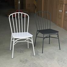 复古美式铁艺椅子休闲商用靠背椅咖啡厅奶茶店烧烤店简约饭厅餐椅