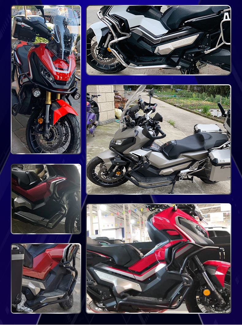 适用21款honda本田xadv750边箱三箱不锈钢上下护杠改装铝合金尾箱