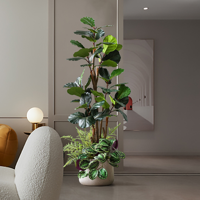 绿植电视背景墙