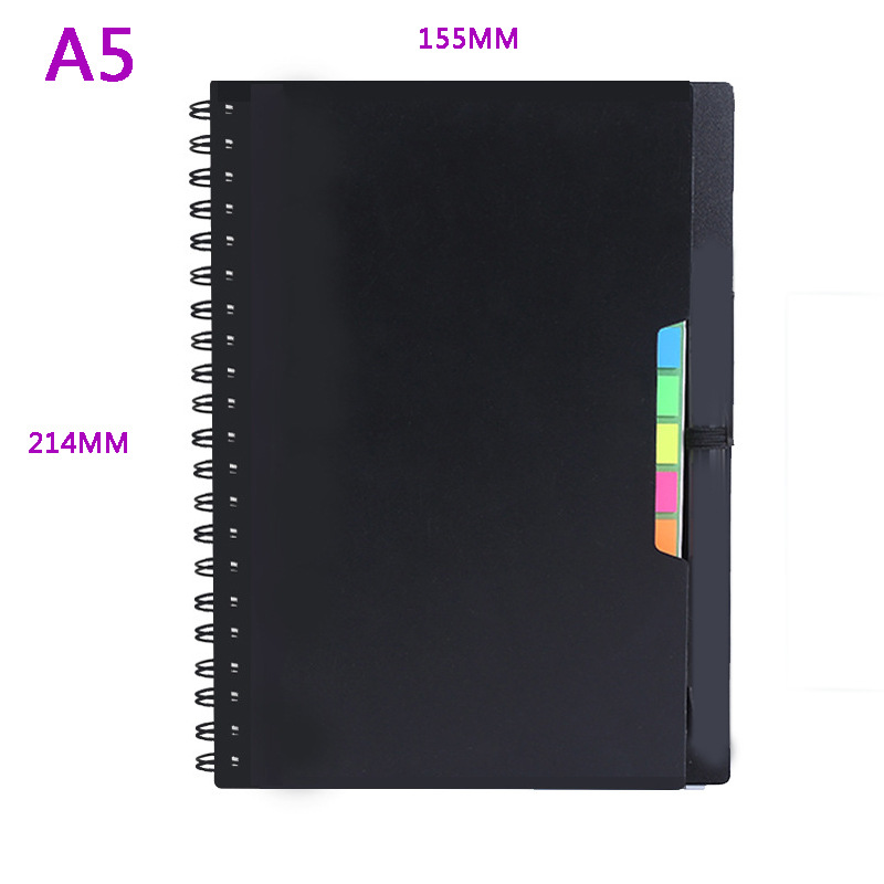 A5 Erasable Coil Book Thick Waterproof Mori Rock Stone Paper Notebook Black Technology Repeated Writing Notepad