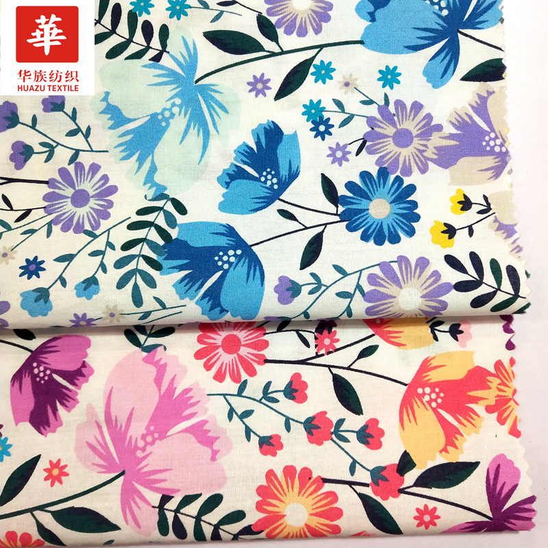 供应多种全棉印花布 小清新 小碎花田园风女装童装面料现货批发