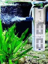 森森耀蓝鱼缸过滤器静音增氧泵内置三合一潜水泵乌龟缸水族箱过滤