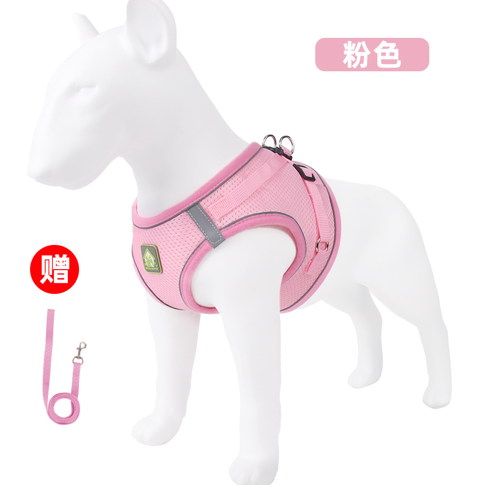 New Pet Harness Vest Dog Hand Holding Rope Reflective Breathable Dog Rope Pet Supplies Wholesale