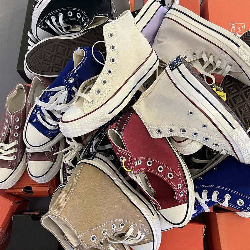 莆田鞋批发1970s经典高低帮黑白帆布鞋男女同款情侣款硫化鞋学生