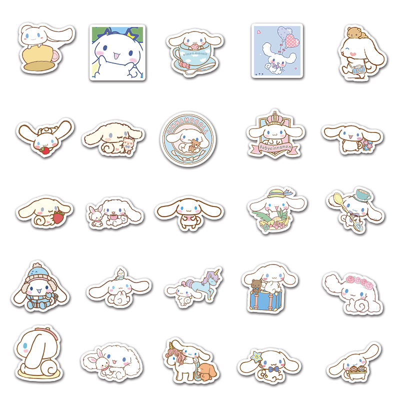 50张卡通玉桂狗个性可爱diy笔记本手账行李箱滑板车汽车装饰贴纸