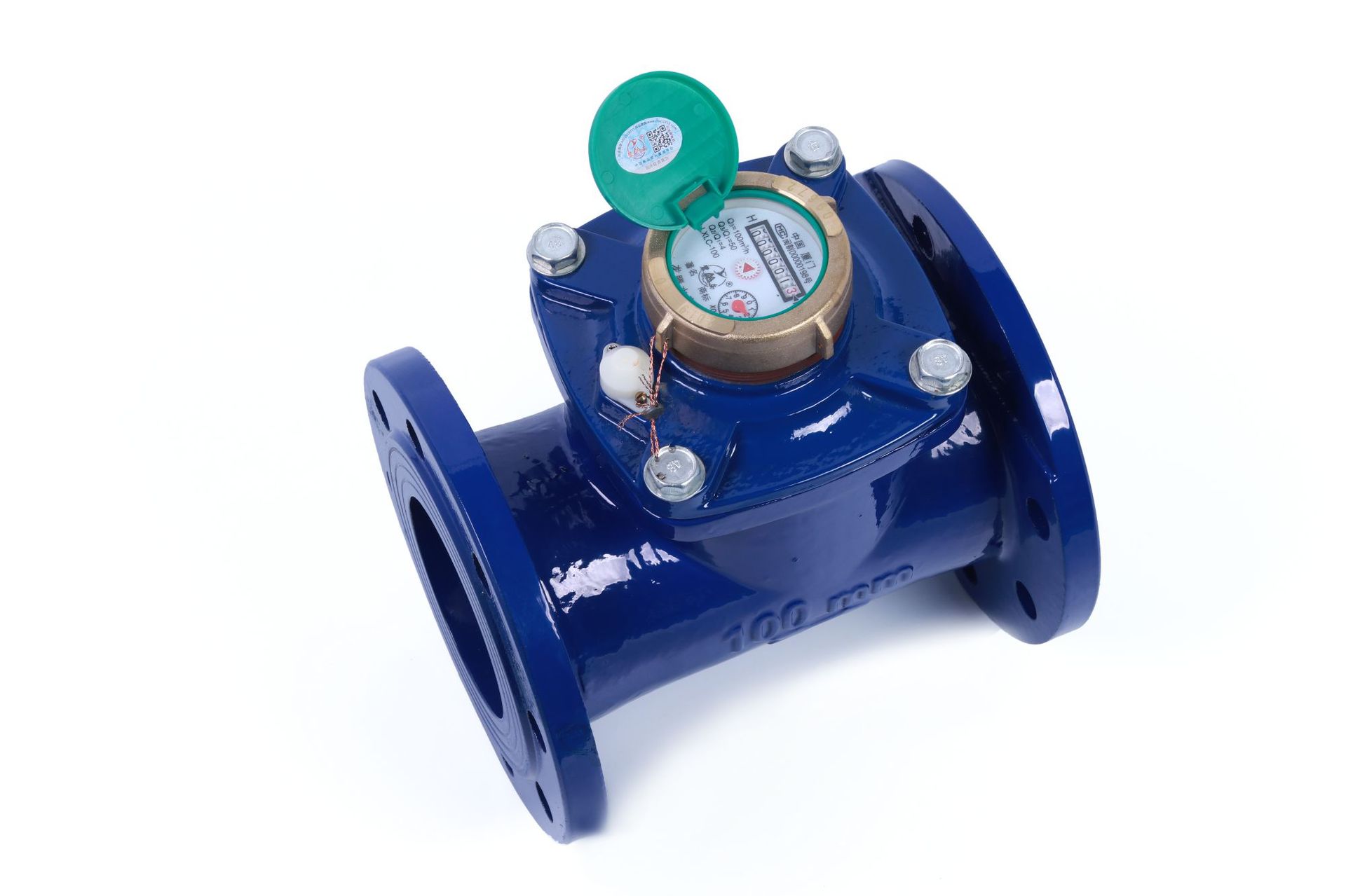 厂家批发lxly100e鹭岛螺翼式水表大口径水表法兰水表可拆式水表