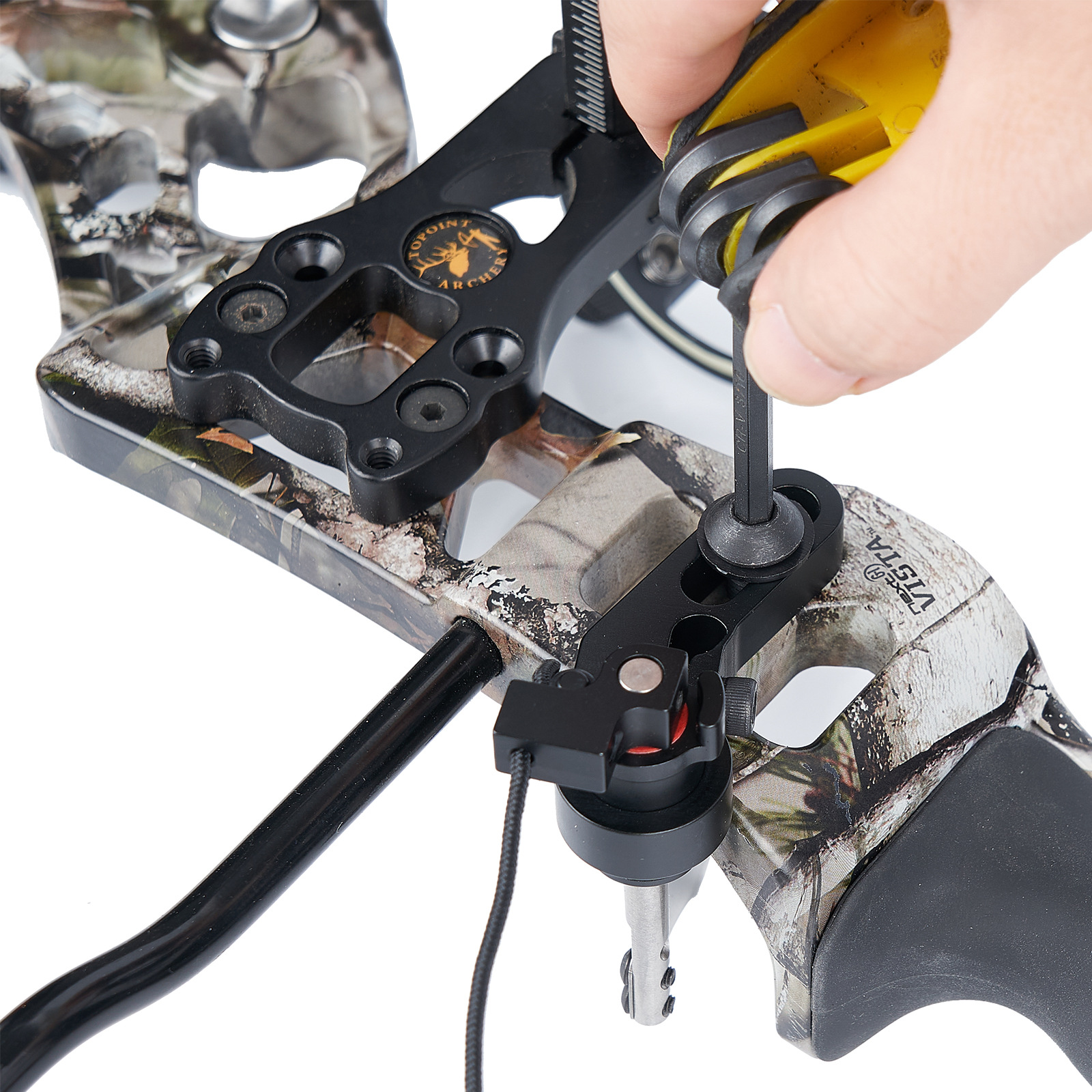 huwairen 小狐狸箭台 复合弓钢珠弓短轴距两用弓可调节跌落箭台