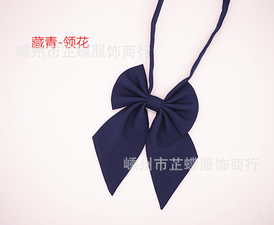 橙色现货学生女生纯色蝴蝶结男生皮筋休闲小领带学院风毕业照领结