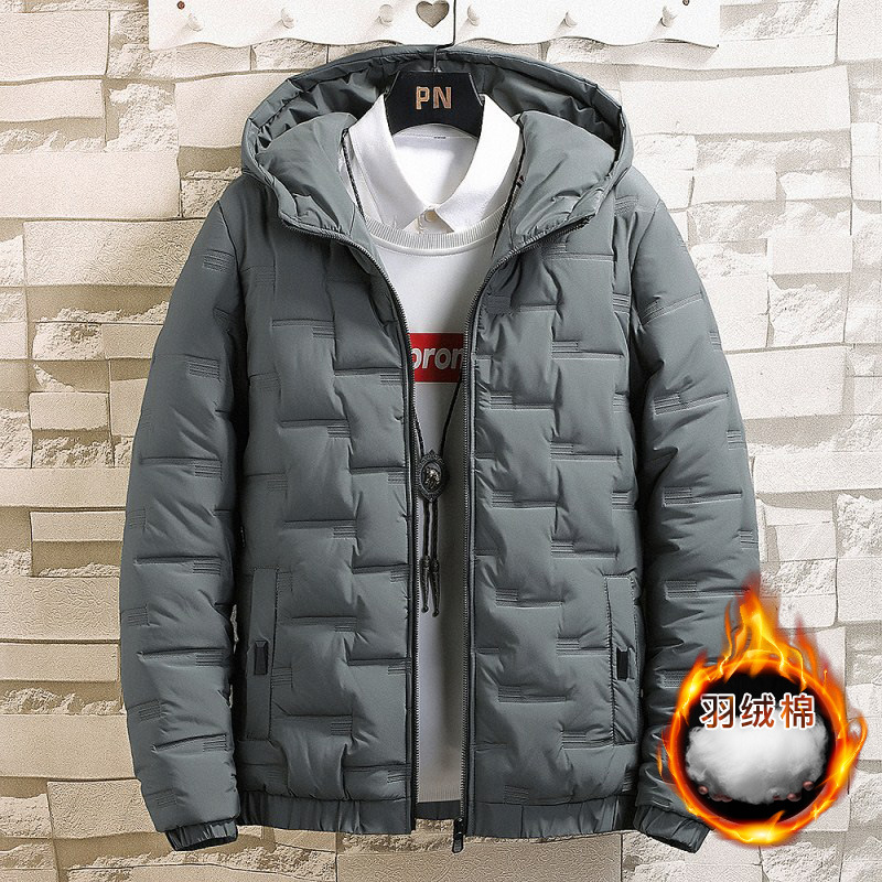 Men's Cotton-Padded Coat Winter Foreign Trade Coat 2023 New Men's Fashion Wear Short Padded down Jacket Cotton-Padded Jacket in Stock