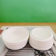 工厂直发纯白创意石头盅家用调味碗汤碗火锅蒜泥蘸料小碗凉菜盘