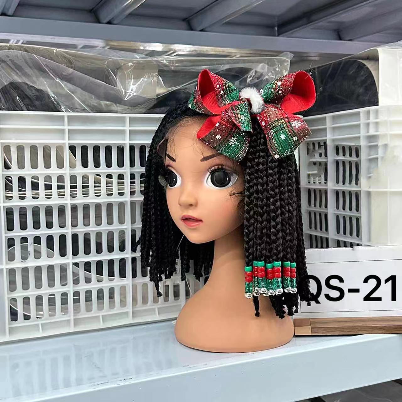 Factory Direct Sales African Hot Sale Children's Dreadlocks Beads Ponytail Accessories New Children's Wig Hair Accessory for Ponytail Hair Band