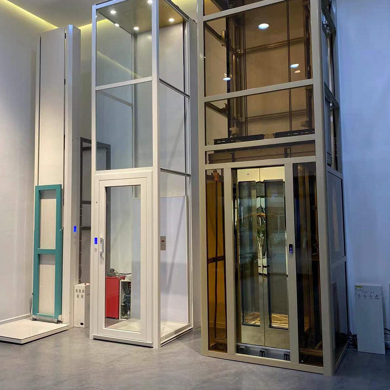 厂家简易家用阁楼别墅电梯 小型液压式室内曳引式无障碍电梯