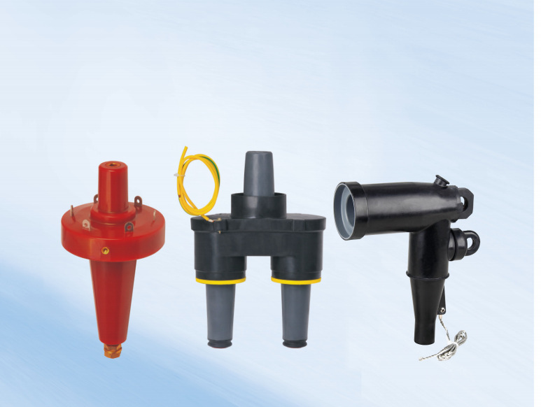 美式电缆附件系列:12kv 肘型电缆接头 zt p t单通套管接头 双通