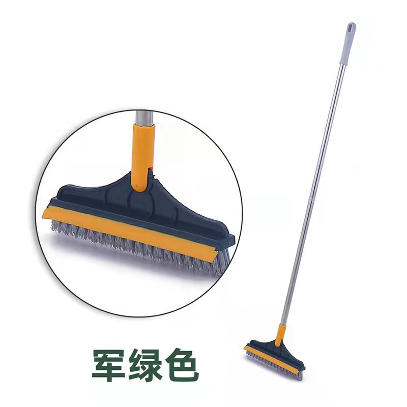 Corner Gap Cleaning Long Handle Bristle Triangle Floor Brush Bathroom Wiper without Dead Angle Floor Cleaning Brush Scraper Brush