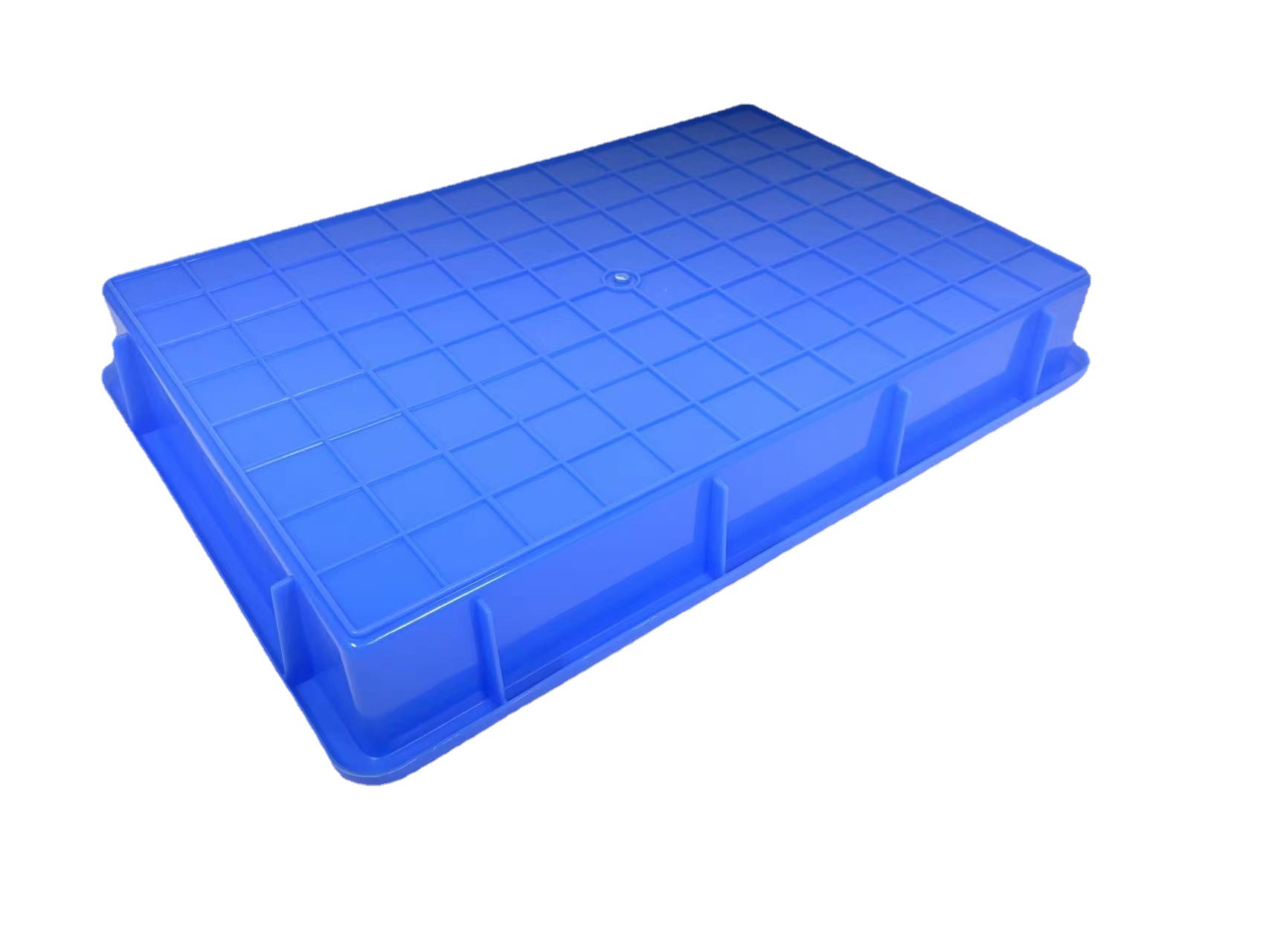 Plastic Rectangular Square Plate Thickened Shallow Mouth Storage Shelf Material Box Plastic Plate Hardware Tools Non-Airtight Crate