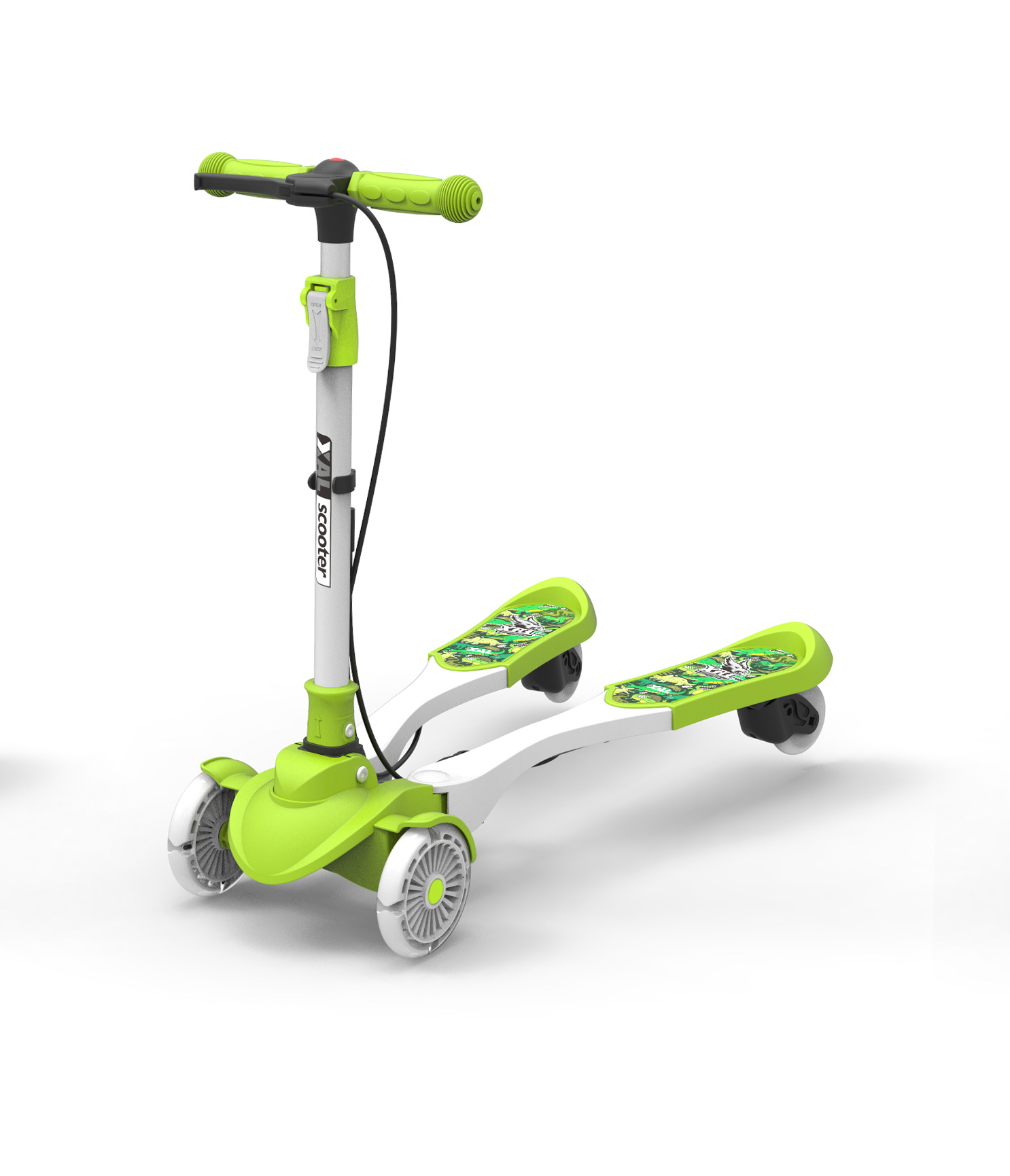 鑫奥林厂家批发可零售儿童蛙式扭扭车可折叠摇摆滑板现货