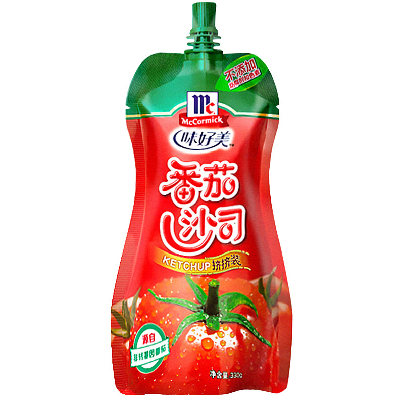 味好美番茄沙司330g袋装肯德基薯条意面手抓饼披萨番茄酱挤挤装